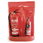 Double Red  Fire Extinguisher Stand